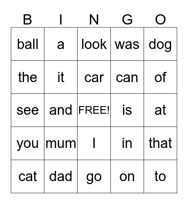 Reading Our Way Bingo Card
