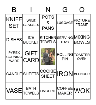 SAMANTHA'S BRIDAL SHOWER Bingo Card