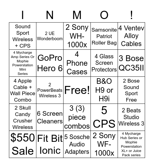 MARCH MADNESS Bingo Card