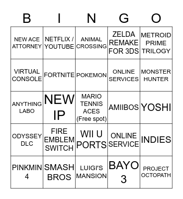 Direct tomorrow boys Bingo Card