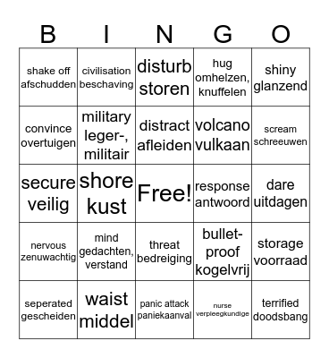 3gtl Unit 2 Bingo Card