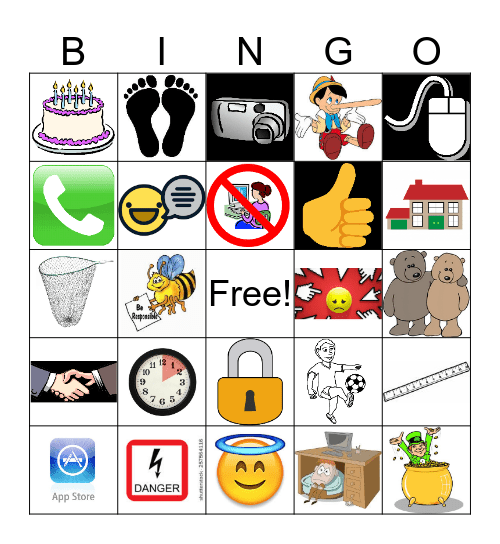 INTERNET SAFETY Bingo Card
