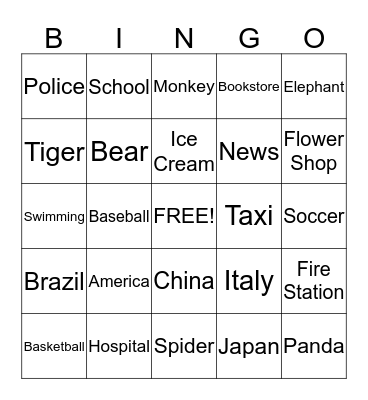 2nd Year Bingo Card