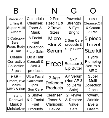 Kiehl's Healthy Skin Essentials Bingo Card