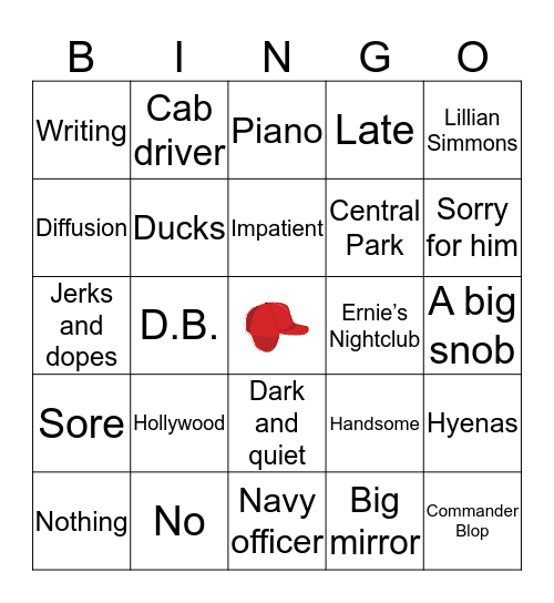 Chapter 12 Bingo Card