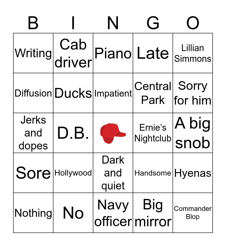Chapter 12 Bingo Card