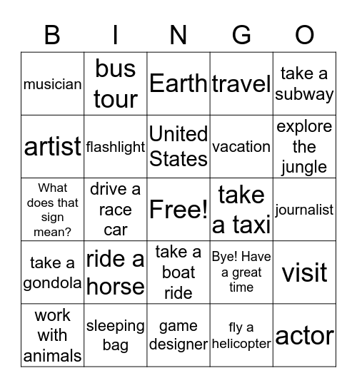 Chapter 7 and 8 Review  Bingo Card