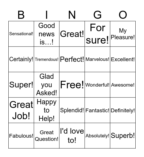 WOW Words Bingo Card