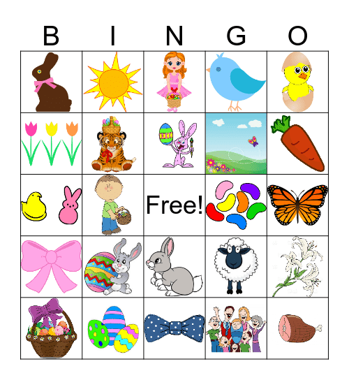Easter Bingo Card