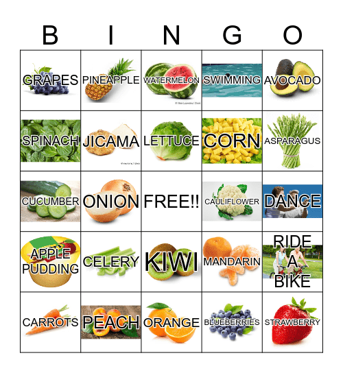 Better your health Bingo Card