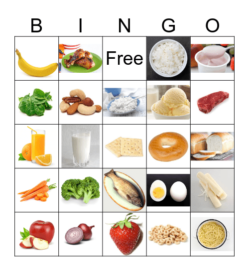 My PLATE Bingo Card