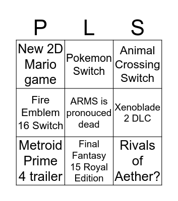 March 8th 2018 Direct Bingo Card