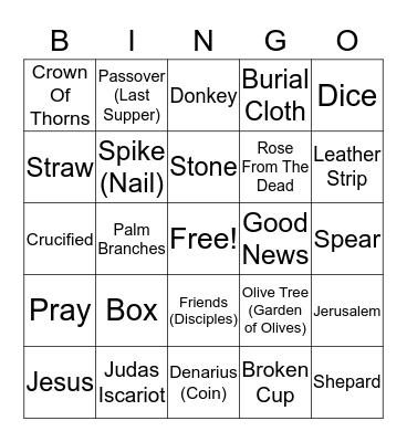 Benjamin's Box Bingo Card