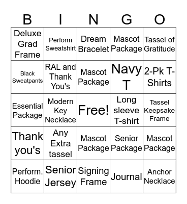 RBO BINGO Card