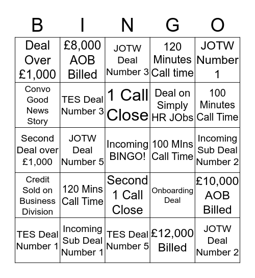 Incoming Bingo!!!!!!!!!!! Bingo Card