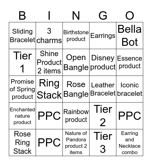 BMSM Bingo Card