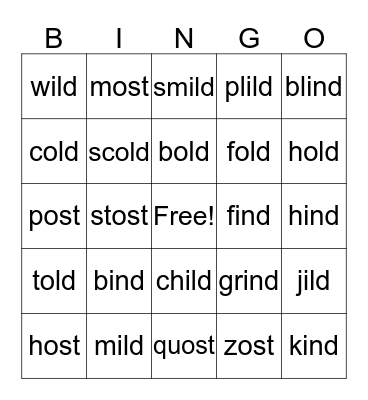 Real & Non-sense Welded Exceptions Bingo Card