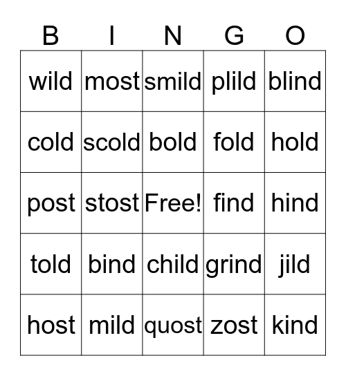 Real & Non-sense Welded Exceptions Bingo Card