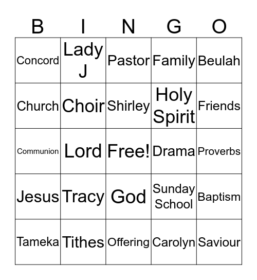 Girl's Getaway Bingo Card