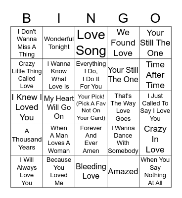 Mary Ellen's Bridal Bingo!  Bingo Card