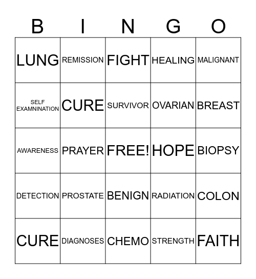 CBL Bingo Card