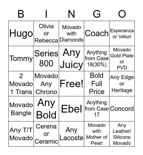 Bingo Week 2 Bingo Card