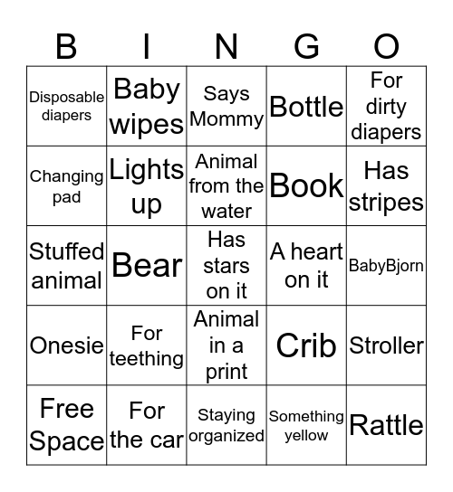 Welcome, Little Liu! Bingo Card