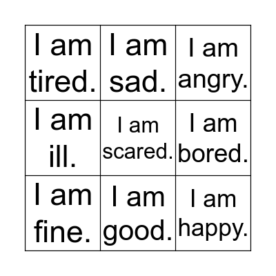 How are you? Bingo Card