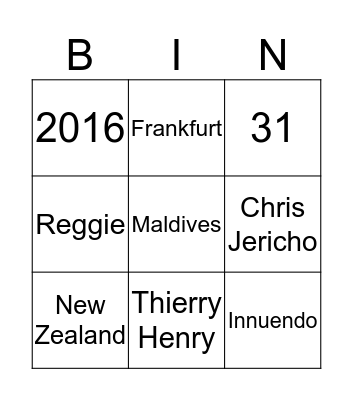 Mr and Mrs Kaniecki  Bingo Card