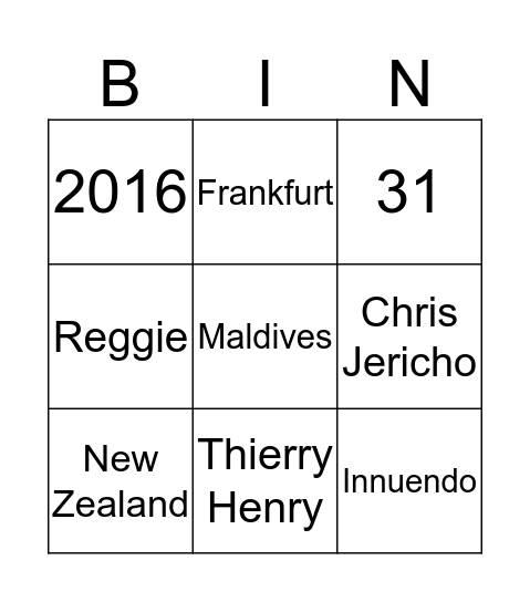 Mr and Mrs Kaniecki  Bingo Card