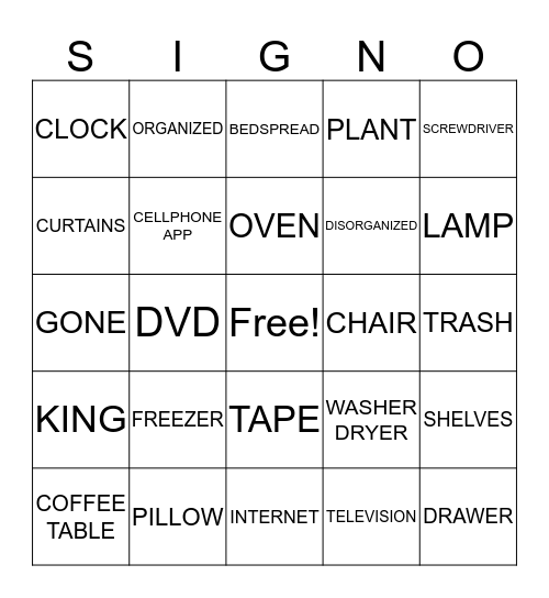 ASL 2 Bingo Card