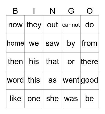 Bingo Card