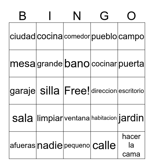 Bingo ch5 pt2 Bingo Card