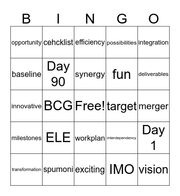 Aurora Advocate Health Bingo Card