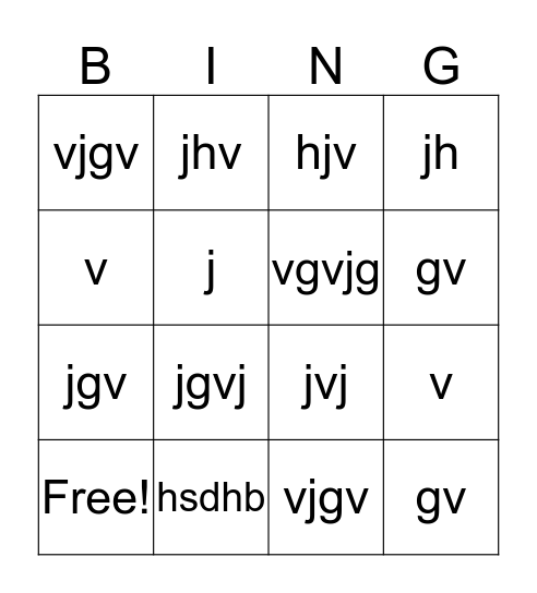 Great Gatsby  Bingo Card