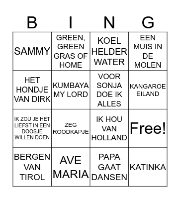 BINGO 26 AUGUSTUS Bingo Card