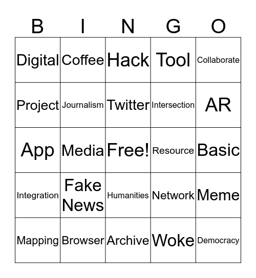 THAT Camp News Bingo Card