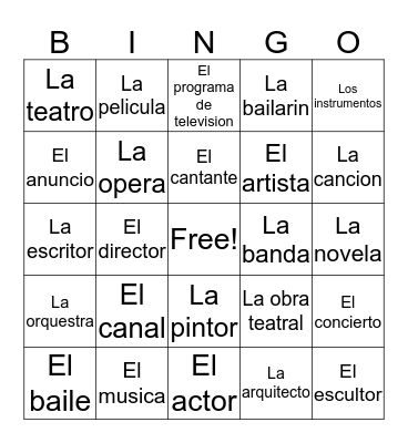 Unit 2  Bingo Card