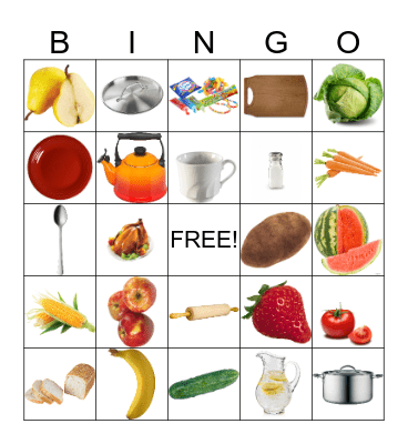 Food 2 Bingo Card