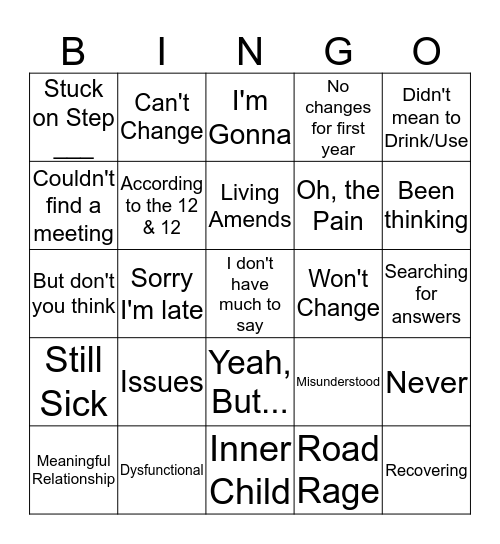 Bullshit Bingo Card