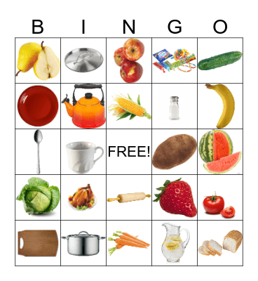 Food 2 Bingo Card