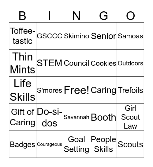 Leader Appreciation Bingo Card