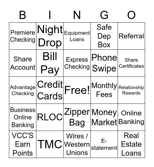 Business Services Bingo  Bingo Card