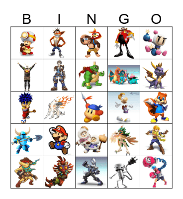 Smash Switch Bingo Card