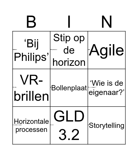 Bye Bye Bingo Card