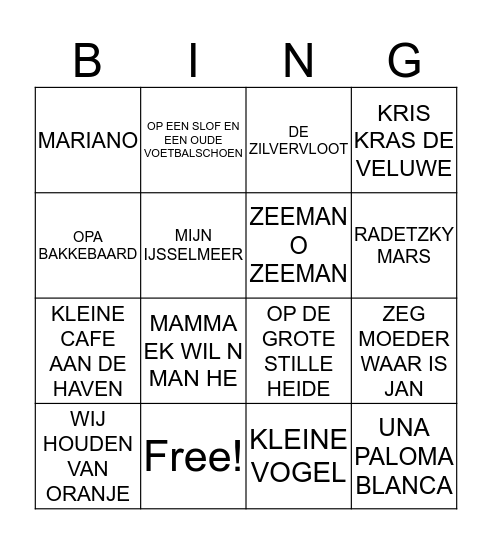 BINGO DGH 24 JUNI Bingo Card