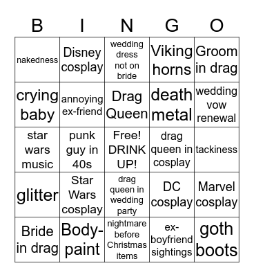 GTFO!  Bingo Card