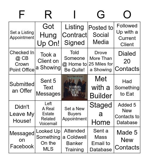 Nancy Frigo & Associates Bingo Card