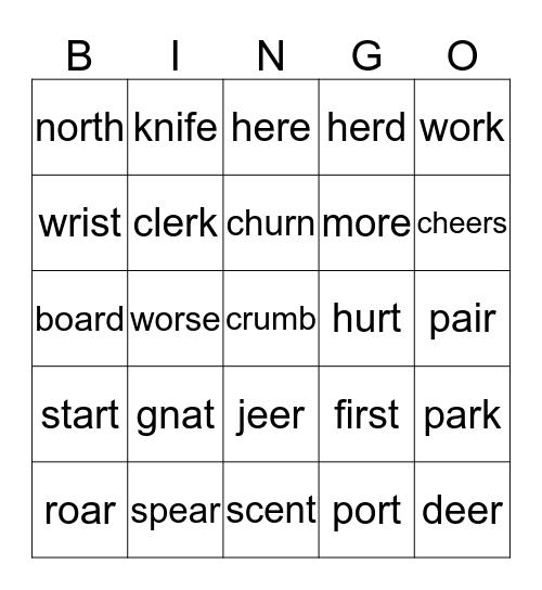 Second Grade review Bingo Card
