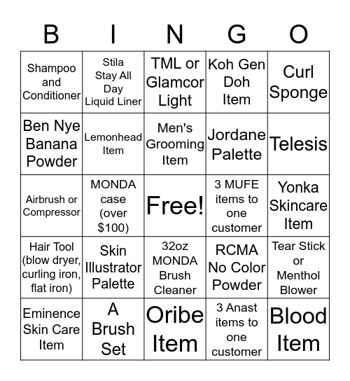 St. Patrick's Day Bingo Card